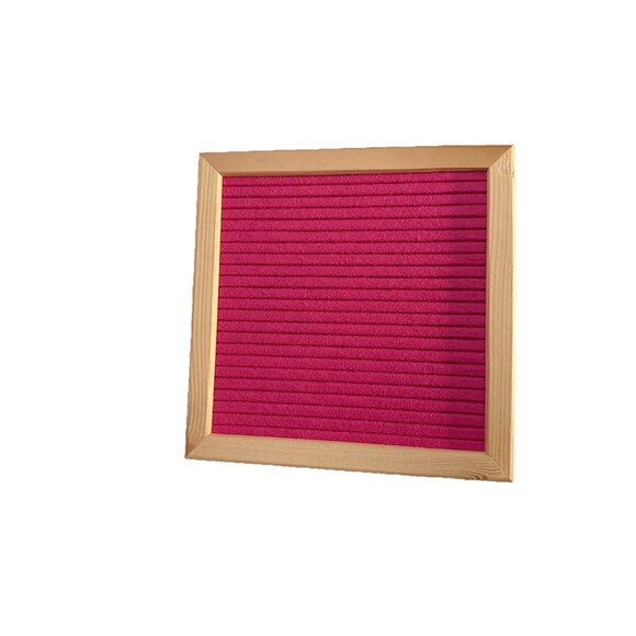 Executive Office Solutions Other - Wood Frame Hot Pink Felt Letter Board with Hanging Hook – Message Display